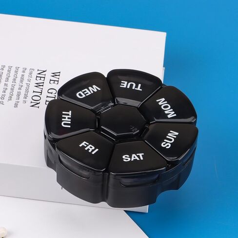 Weekly Pill Organizer,Weekly Pill Box,Medicine Organizer 7 Day,Medicine Planner, Vitamin Organizer Box,Hold Vitamins, Cod Liver Oil, Supplements and Medication in Saudi Arabia