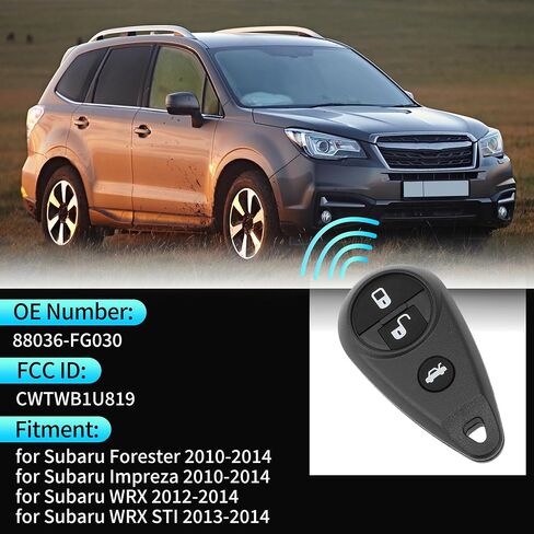 X AUTOHAUX CWTWB1U819 315 ميجاهرتز استبدال مفتاح ذكي عن بعد للدخول بدون مفتاح فوب لسوبارو فورستر امبريزا 2010 2011 2012 2013 2014 رقم 88036-FG030 4 أزرار in Saudi Arabia