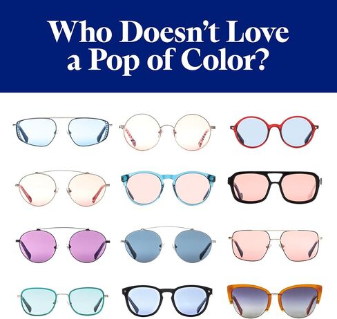 Elton John Eyewear Tinted Glasses for Men & Women, Fashion Tint - Eyeglases with Non-Glare Lenses & 100% UV Protection in Saudi Arabia