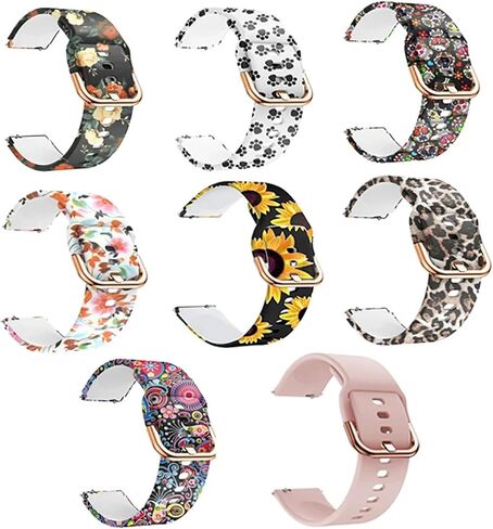 سوار بديل 18 ملم لـ 2S/Vivoactive 4S 3S/Vivomove 3S/Forerunner 265S 255S حزام ساعة ذكية من السيليكون in Kuwait