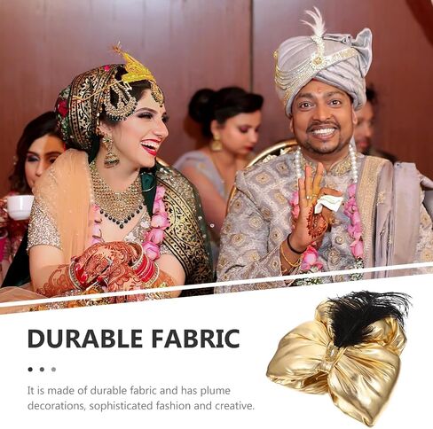 ibasenice Prince S Hat Props - Golden Arabian Costume Hat for Themed Parties Halloween and Cosplay Stylish Plume Design in Saudi Arabia