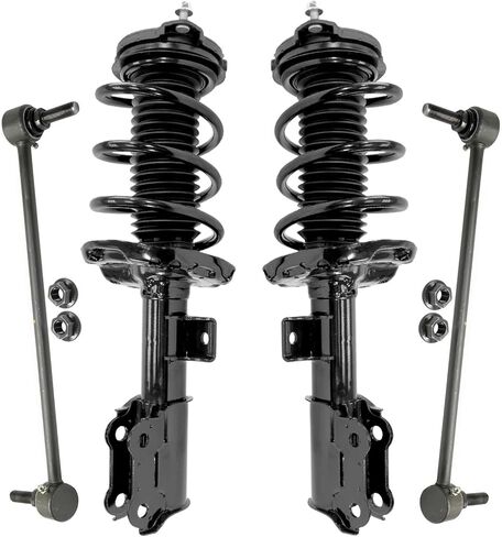 Detroit Axle - 4pc Front Struts Suspension Kit for Hyundai 2016-2019 Sonata Kia Optima, 2 Struts with Coil Spring 2 Sway Bar End Links 2017 2018 Replacement in Saudi Arabia