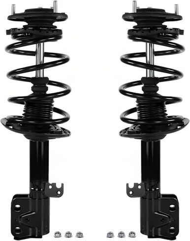 Detroit Axle - 1.8L Front 8pc Struts Kit for 14-19 Toyota Corolla, 4 Front and Rear Struts & Coil Spring 2 Stabilizer Sway Bars 2 Outer Tie Rod 2014 2015 2016 2017 2018 2019 Replacement Suspension in Saudi Arabia