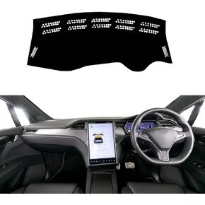 Fit for Tesla Model X 2016-2022,Car Dashboard Cover,Dash Cover Mat Protective Pad,Non-Slip Dash Cover,Interior Dash Covers Black in Saudi Arabia