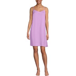 Lands' End Women's Matte Satin 2 Piece Pajama Set - Nightgown and Robe in Kuwait