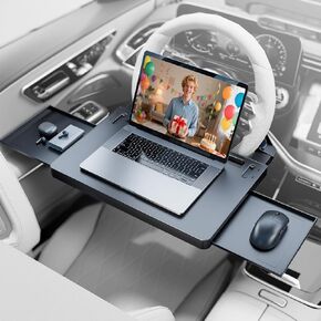 Steering Wheel Tray, Car Food Tray, Car Desk for Laptop,Multipurpose Car Table for Eating, Work, Travel, Adjustable Car Table Tray for SUV, Truck, Van, Road Trips in Kuwait