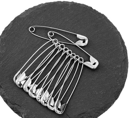Safety Pins,153 Pcs Assorted Sizes Pins Bulk,Heavy Duty for Clothes, Sewing, Craft in Saudi Arabia