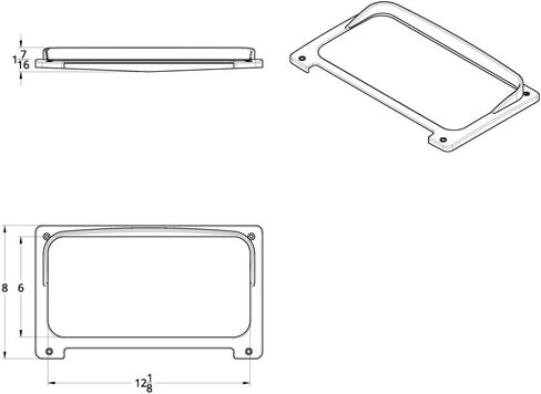 Chrome Center Gauge Cluster Cover W/Visor for Freightliner Century, Columbia, M2 in Saudi Arabia