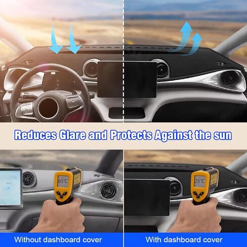 Fit for Tesla Model X 2016-2022,Car Dashboard Cover,Dash Cover Mat Protective Pad,Non-Slip Dash Cover,Interior Dash Covers Black in Saudi Arabia