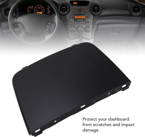 Dashboard Decorative Cover, Interior Instrument Panel Dash Center Grille Stylish Scratch Proof, for Kia Rondo 2007 to 2010, Replace OE 84724 1D1003W (Grey) in Saudi Arabia