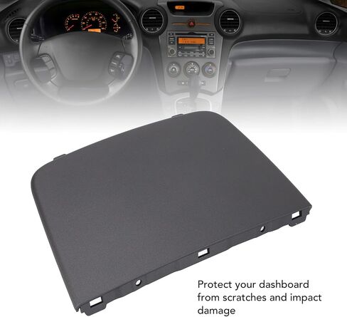 Dashboard Decorative Cover, Interior Instrument Panel Dash Center Grille Stylish Scratch Proof, for Kia Rondo 2007 to 2010, Replace OE 84724 1D1003W (Grey) in Saudi Arabia
