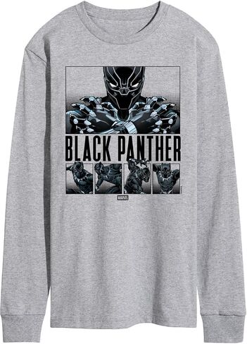Marvel - Black Panther Grid - Men's Long Sleeve Graphic T-Shirt in Saudi Arabia