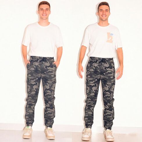 Men's Hiking Pants Cargo Jeans for Hiking, Fishing, Tactical, Jogger - Multi-Pocket Denim Work Pants in Saudi Arabia