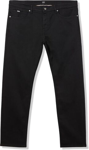 BOSS Men's Delaware Black Straight Leg Slim Fit Jeans in Saudi Arabia