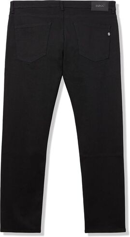 BOSS Men's Delaware Black Straight Leg Slim Fit Jeans in Saudi Arabia