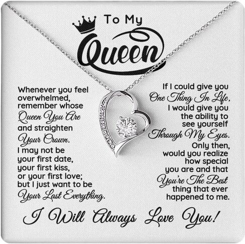 Yametee Personalized To My Wife Necklace From Husband I Love You More Wife Birthday Anniversary Wedding Valentines Christmas Customized Message Card in Saudi Arabia