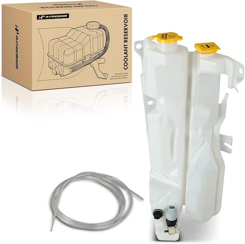 A-Premium Engine Coolant Overflow Recovery Reservoir Tank [With Cap & Sensor & Hose] Compatible with Dodge Durango 2007-2009 & Chrysler Aspen 2007-2009 - Front Side in Saudi Arabia