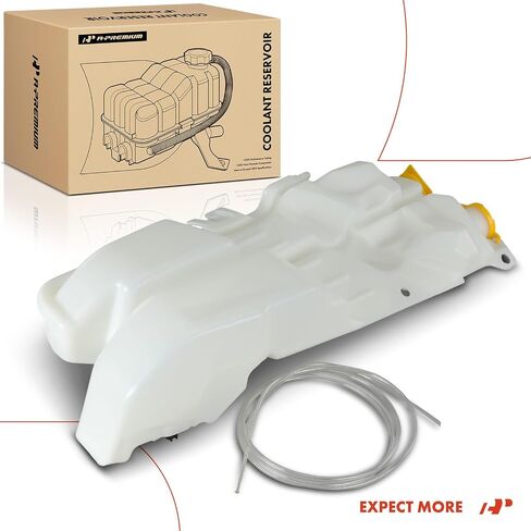 A-Premium Engine Coolant Overflow Recovery Reservoir Tank [With Cap & Sensor & Hose] Compatible with Dodge Durango 2007-2009 & Chrysler Aspen 2007-2009 - Front Side in Saudi Arabia