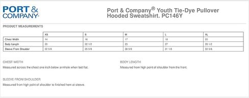 Port & Company Boys' Essential Tie Dye Pullover Hooded Sweatshirt in Saudi Arabia
