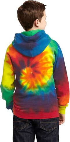 Port & Company Boys' Essential Tie Dye Pullover Hooded Sweatshirt in Saudi Arabia