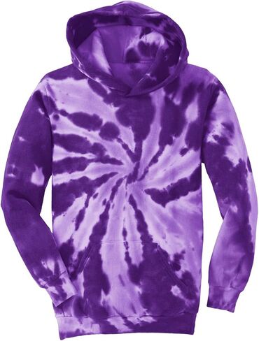Port & Company Boys' Essential Tie Dye Pullover Hooded Sweatshirt in Saudi Arabia