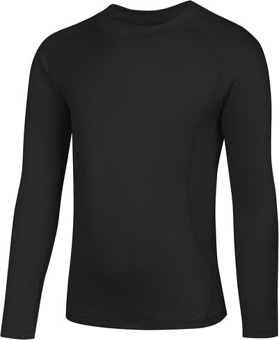 Boys' Girls' Compression Shirt Long Sleeve, Quick Dry Football Baseball Sports Baselayer Crewneck Undershirt in Saudi Arabia