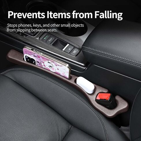 2 Pack Car Seat Gap Filler, Car Seat Gap Plug to Fill The Gap Between Seat and Console, Universal Car Seat Gap Filler Organizer Crevice Blocker Stop Things from Dropping in Saudi Arabia