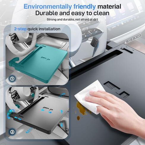 Steering Wheel Tray, Car Food Tray, Car Desk for Laptop,Multipurpose Car Table for Eating, Work, Travel, Adjustable Car Table Tray for SUV, Truck, Van, Road Trips in Kuwait