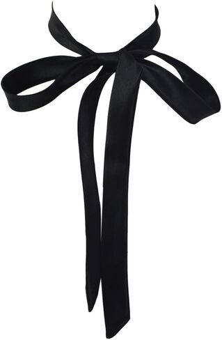 Ties for Women, Self-tie Ribbon Long Bow Tie for Office lady & School Girls T-shir or Uniform Accessory W-B-T1 in Saudi Arabia