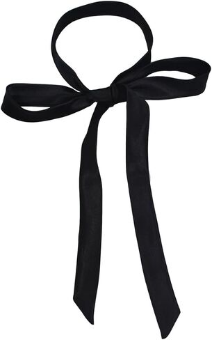 Ties for Women, Self-tie Ribbon Long Bow Tie for Office lady & School Girls T-shir or Uniform Accessory W-B-T1 in Saudi Arabia