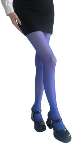الجوارب الملونة غير التقليدية للنساء جوارب ملونة غريبة الأطوار جوارب ملونة باللون الأزرق المخضر Y2k Emo Whimsigoth الملابس in Kuwait