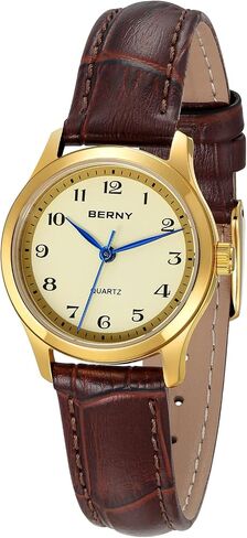 BERNY Dainty Gold Watches for Women Small Women's Wrist Watch Vintage Easy Reader Watch in Saudi Arabia