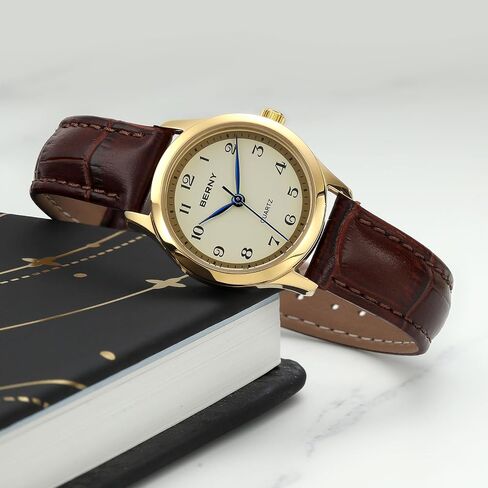 BERNY Dainty Gold Watches for Women Small Women's Wrist Watch Vintage Easy Reader Watch in Saudi Arabia