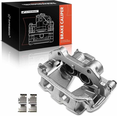 A-Premium Disc Brake Caliper Assembly with Bracket Compatible with Select Mercedes-Benz Models - X204 GLK250 2013-2015 L4 2.1L, X204 GLK350 2010-2015 V6 3.5L - Front Right Passenger Side in Saudi Arabia