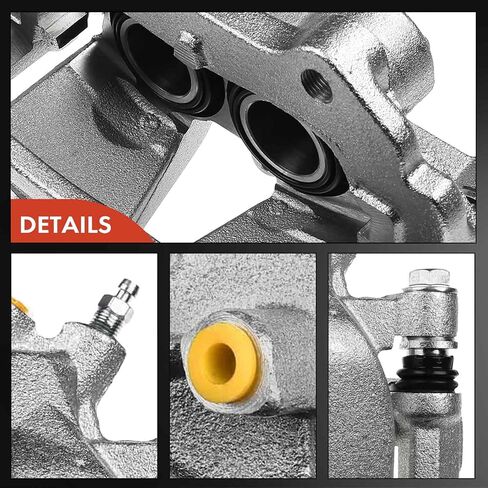 A-Premium Disc Brake Caliper Assembly with Bracket Compatible with Select Mercedes-Benz Models - X204 GLK250 2013-2015 L4 2.1L, X204 GLK350 2010-2015 V6 3.5L - Front Right Passenger Side in Saudi Arabia