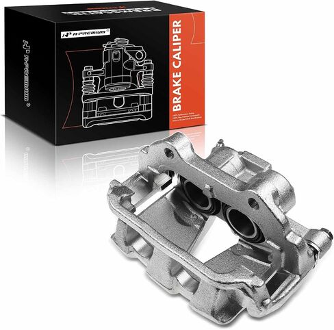 A-Premium Disc Brake Caliper Assembly with Bracket Compatible with Select Mercedes-Benz Models - X204 GLK250 2013-2015 L4 2.1L, X204 GLK350 2010-2015 V6 3.5L - Front Right Passenger Side in Saudi Arabia