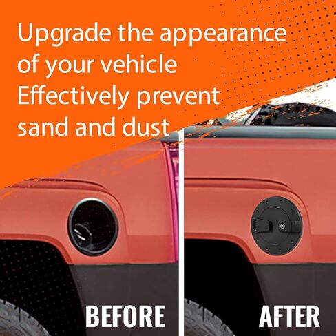 قفل باب الوقود متوافق مع 2003-2010 Hummer H3 وH3T غطاء خزان الغاز عالي التحمل من الألومنيوم والكروم الفضي in Kuwait