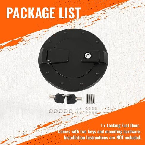 قفل باب الوقود متوافق مع 2003-2010 Hummer H3 وH3T غطاء خزان الغاز عالي التحمل من الألومنيوم والكروم الفضي in Kuwait