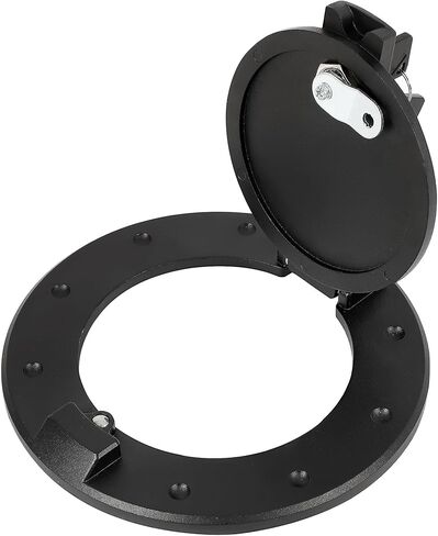 قفل باب الوقود متوافق مع 2003-2010 Hummer H3 وH3T غطاء خزان الغاز عالي التحمل من الألومنيوم والكروم الفضي in Kuwait