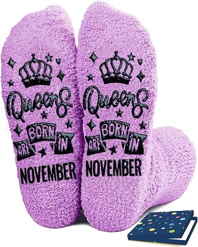 Birthday Gifts for Women Girl Her - Queen Born in Month Birthday Socks Gifts Ideas in Kuwait