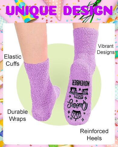 Birthday Gifts for Women Girl Her - Queen Born in Month Birthday Socks Gifts Ideas in Kuwait