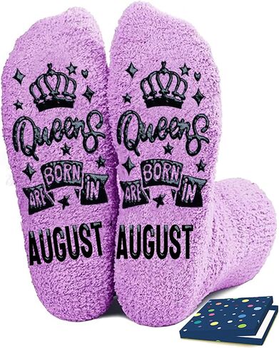 Birthday Gifts for Women Girl Her - Queen Born in Month Birthday Socks Gifts Ideas in Kuwait