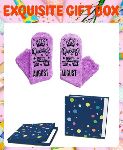 Birthday Gifts for Women Girl Her - Queen Born in Month Birthday Socks Gifts Ideas in Kuwait