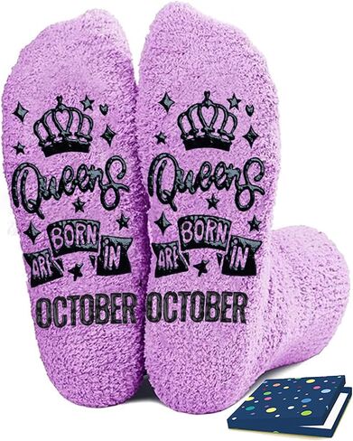 Birthday Gifts for Women Girl Her - Queen Born in Month Birthday Socks Gifts Ideas in Kuwait