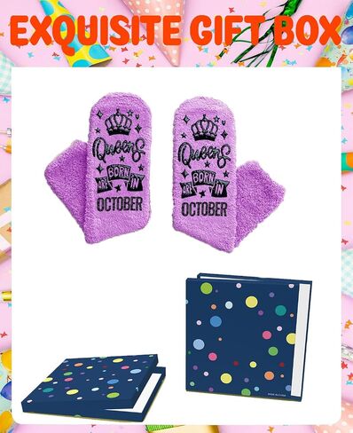 Birthday Gifts for Women Girl Her - Queen Born in Month Birthday Socks Gifts Ideas in Kuwait