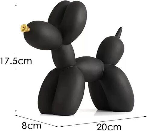 Resin Balloon Dog Sculpture - Collection Figurine Decor for Home | Office Desktop Resin Decors Balloon Dog Decor (Graffiti) in Saudi Arabia