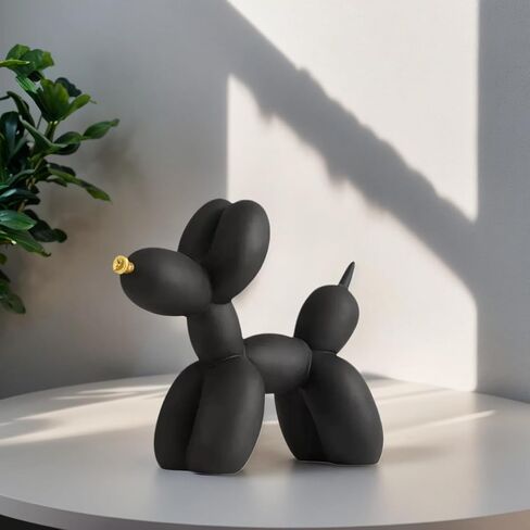 Resin Balloon Dog Sculpture - Collection Figurine Decor for Home | Office Desktop Resin Decors Balloon Dog Decor (Graffiti) in Saudi Arabia