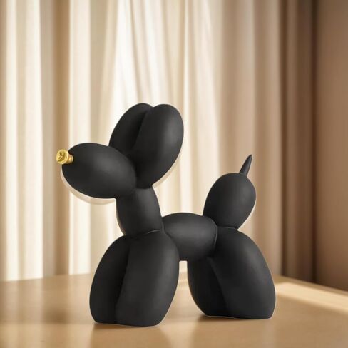 Resin Balloon Dog Sculpture - Collection Figurine Decor for Home | Office Desktop Resin Decors Balloon Dog Decor (Graffiti) in Saudi Arabia