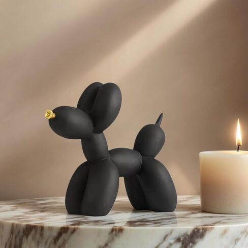 Resin Balloon Dog Sculpture - Collection Figurine Decor for Home | Office Desktop Resin Decors Balloon Dog Decor (Graffiti) in Saudi Arabia