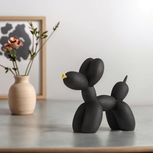 Resin Balloon Dog Sculpture - Collection Figurine Decor for Home | Office Desktop Resin Decors Balloon Dog Decor (Graffiti) in Saudi Arabia